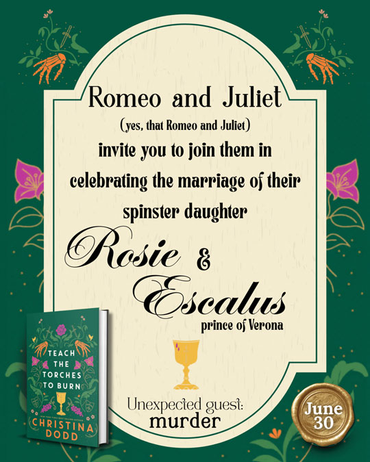 Romeo and Juliet invite you to join them in celebrating the marriage of their spinster daughter...
